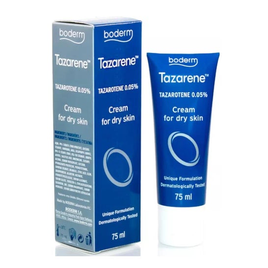 Boderm Tazarene Tazarotene 0.05% Cream Dry Skin 75ml