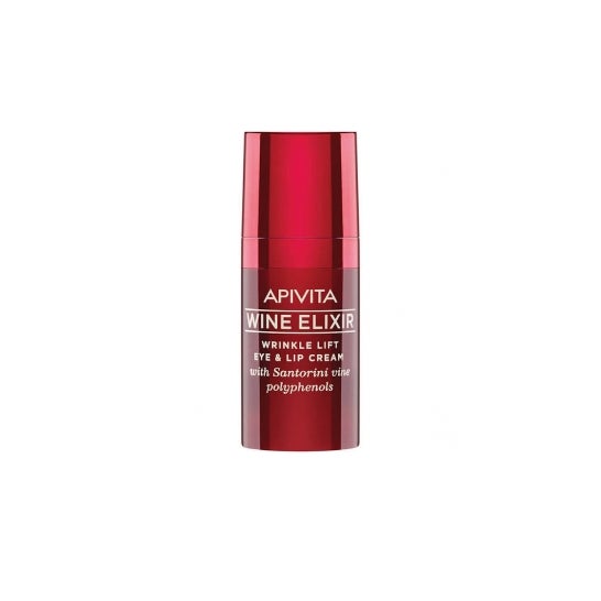 Apivita Wein-Elixier Anti-Falten-Creme mit Lifting-Effekt für die Augen- und Lippenpartie 15ml