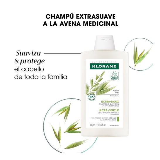 Klorane Champú a la Leche de Avena 400ml