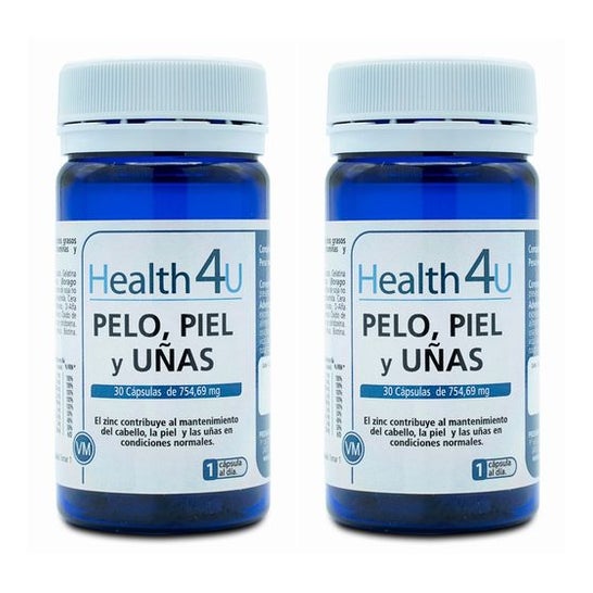 Health 4U Pack Pelo Piel y Uñas 754,69mg 2x30caps