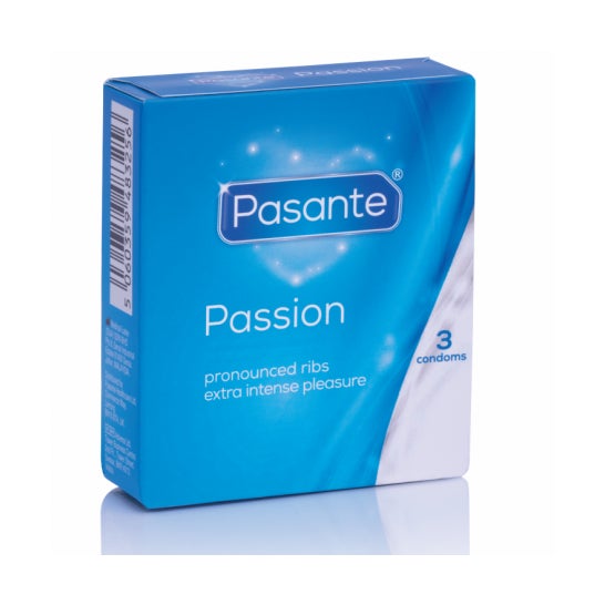 Pasante Pack Preservativos Passion Ribbed 3uds