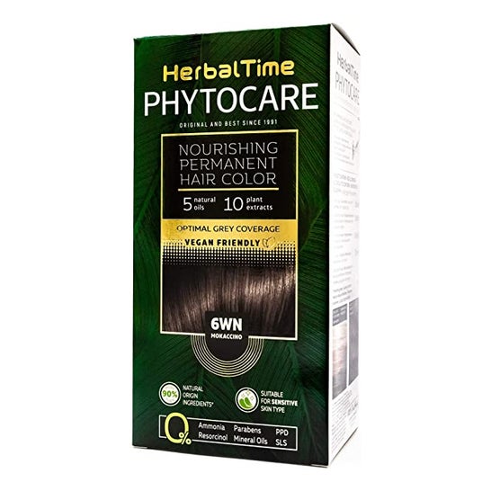 Herbal Time Kit Phytocare Ammonia Free Hair Color 6WN Mocaccino | PromoFarma