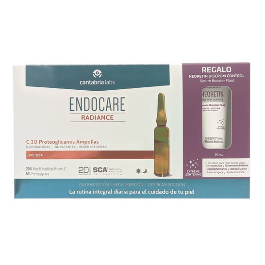 Endocare Radiance C 20 Proteoglicanos 20 Ampollas + Sérum Neoretin Discrom Control 15ml