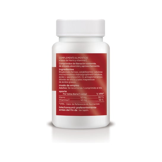 Soria Natural Hierro + Vitamina C 60 comp