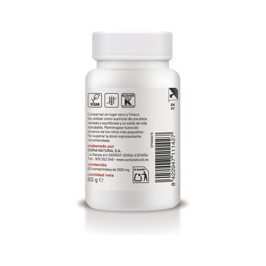 Soria Natural Hierro + Vitamina C 60 comp