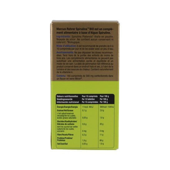 Marcus Rohrer Bio Espirulina 180 caps