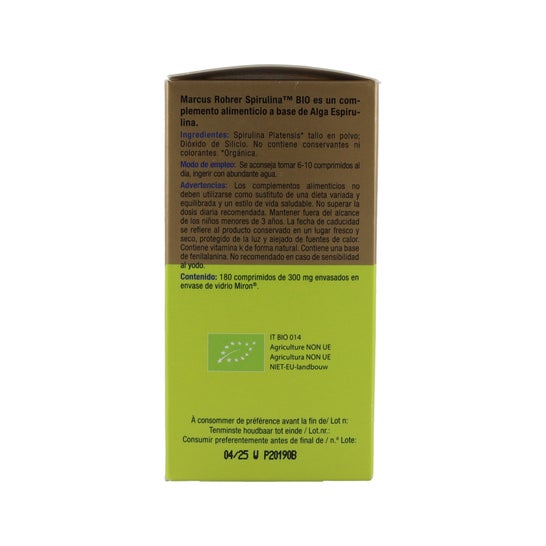 Marcus Rohrer Bio Espirulina 180 caps