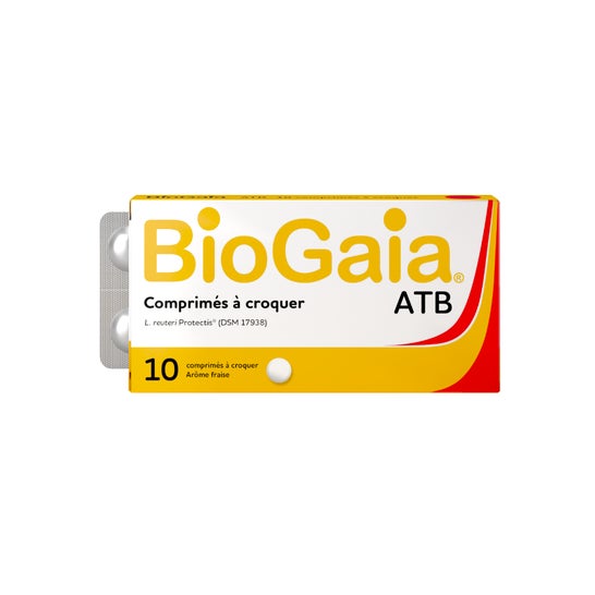 BioGaia® ATB Comprimidos Masticables Fresa 10comp