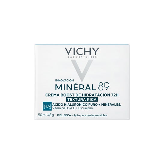 Vichy Minéral 89 Crema Boost Hidratación 100H Rica 50ml