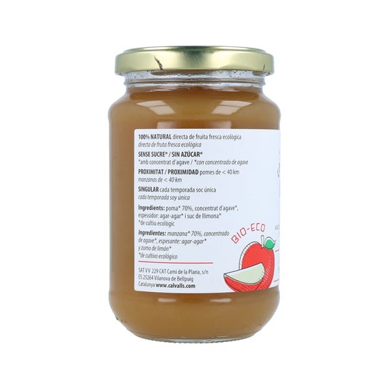 Cal Valls Mermelada Manzana Sin Azúcar Eco 370 g