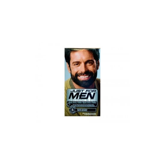 Just for Men gel colorante negro para bigote y barba 30 ml