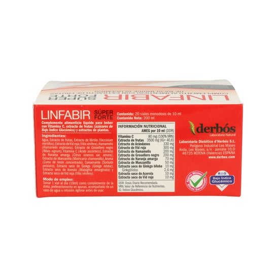 Derbos Linfabir Super Forte 20 viales