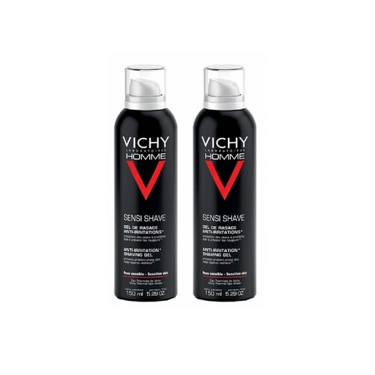 Vichy Homme Gel de Afeitado Anti-irritaciones 2x150ml