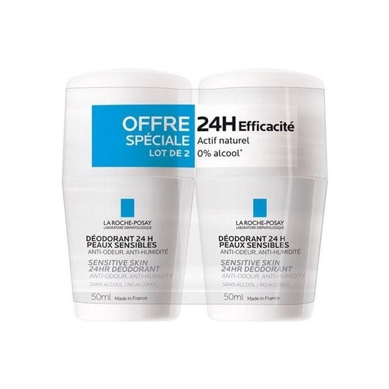 La Roche-Posay Physiological Deodorant 24h Roll On 2x50ml