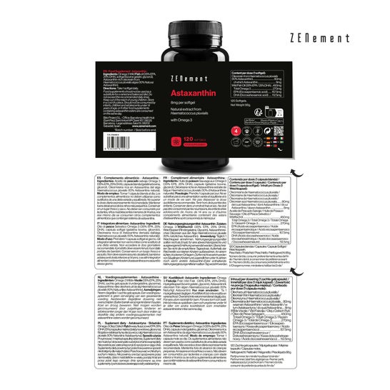 Zenement Astaxantina 8 mg 120 Perlas