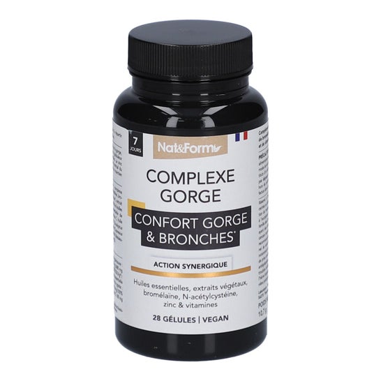 Nat&Form Complejo Confort Garganta & Bronquios 28 Perlas