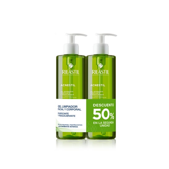 Rilastil Acnestil Gel Nettoyant 2x400ml