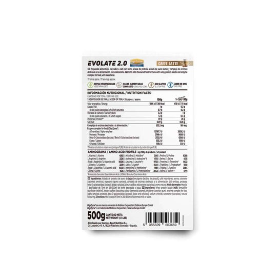 HSN Evolate 2.0 Whey Isolate CFM Café con Leche 500 g