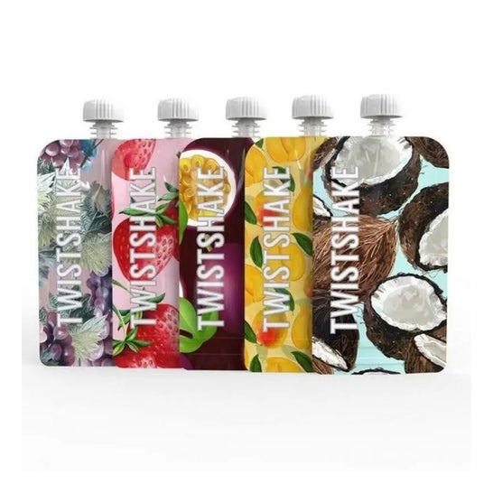 Pakiet 5 Worki na przekąski wielokrotnego użytku Pakiet 5 Worki na przekąski wielokrotnego użytku