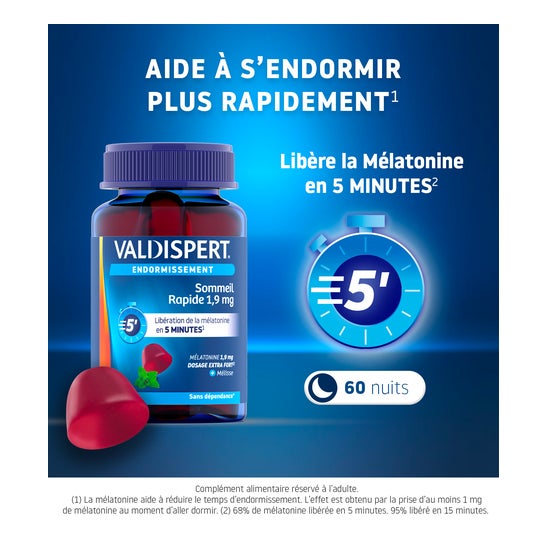 Valdispert Sueño Rápido 1,9mg 60gummies