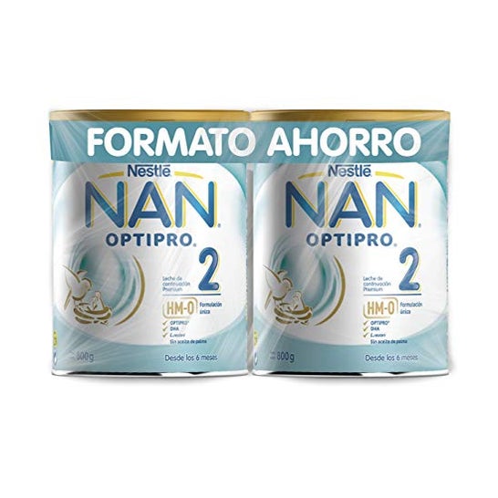 Nestle Nan Optipro 2 Leche de Continuación 2x800g