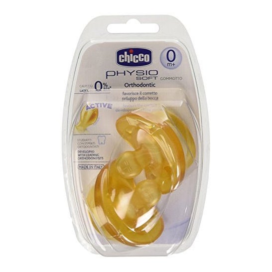 Chicco Set Physio Soft Chupete Anatómico Silicona +0m 2uds