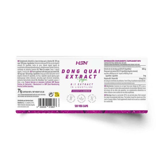 HSN Extracto de Dong Quai 8:1 300 mg 120 vcaps