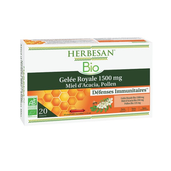 Herbesan Royal Jelly Organic 20x15ml