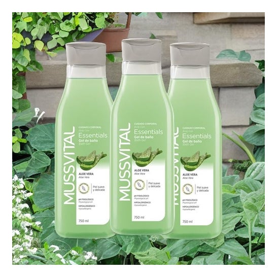 Mussvital Essentials Family Pack Aloe Vera Bath Gel 3x750ml Mussvital Essentials Family Pack Aloe Vera Bath Gel 3x750ml