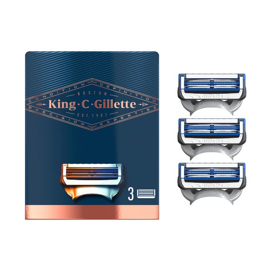 Gillette King Neck Razor Blades Refill 3uds