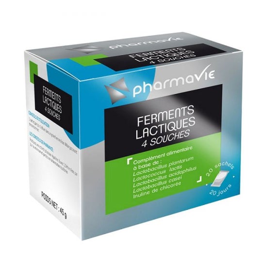 Pharmavie Ferments Lactiques 4 strains Box 20 sachets