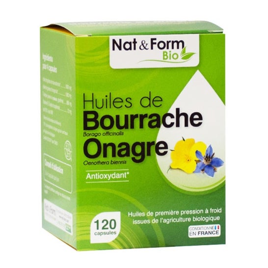 Nat Form Evening Primrose Borage Organic 120 Capsules