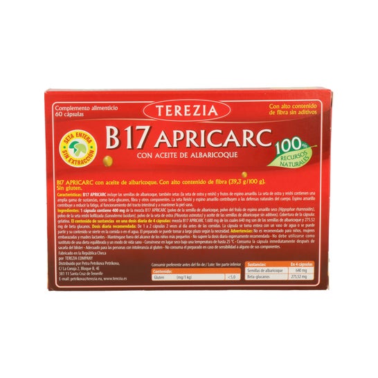 Terezia B17 Apricarc Aceite Albaricoque 60caps
