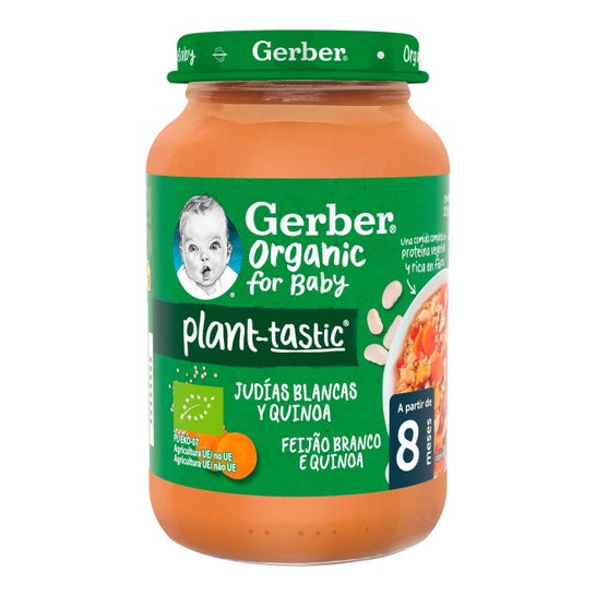 Gerber Organic Zanahoria, Judías Blancas y Quinoa 190g