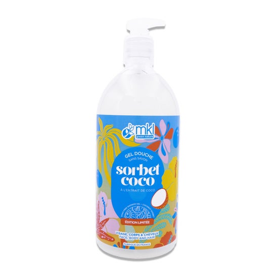 MKL Green Nature Gel de Ducha Sorbete Coco Sin Jabón 1000 ml
