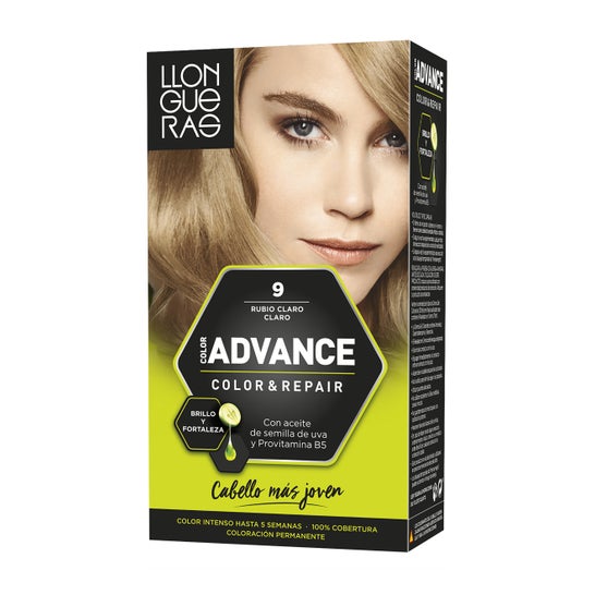 Llongueras Farbe Advance Haarfärbemittel N9 Hellblond Light1ud