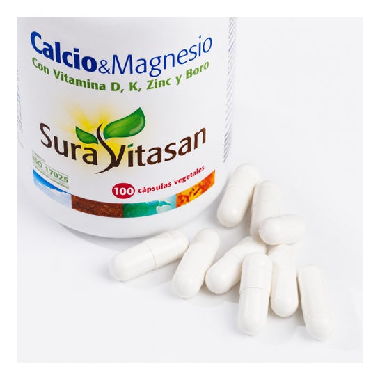 Sura Vitasan Calcio & Magnesio + D + K + Zinc + Boro 100 caps