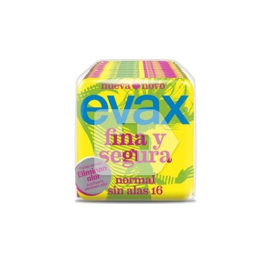 Evax Compresa Fina-Segura Sin Alas 16 uds