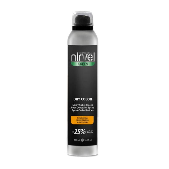 Nirvel Green Dry Color Spray Rubio Medio 300ml