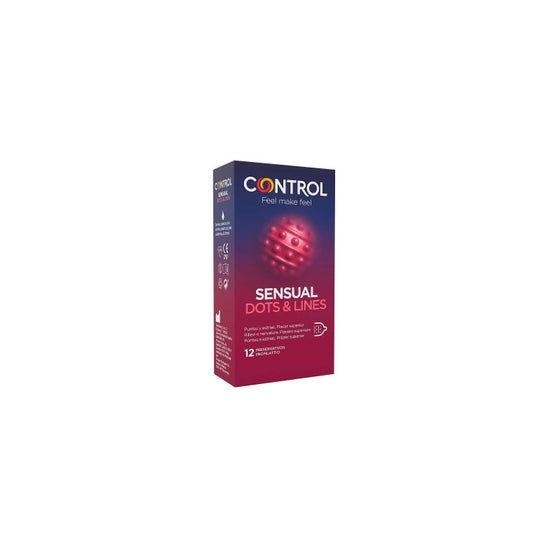 Control Sensual Dots & Lines Kondom Dots Strass Kondom 12 Stück