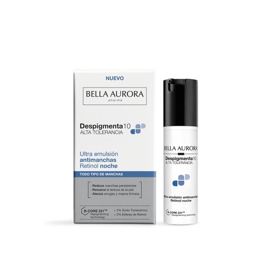 Bella Aurora Despigmenta10 Ultra Emulsión Antimanchas Retinol Noche 30 ml