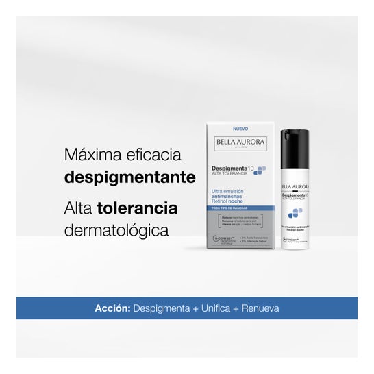 Bella Aurora Despigmenta10 Ultra Emulsión Antimanchas Retinol Noche 30 ml