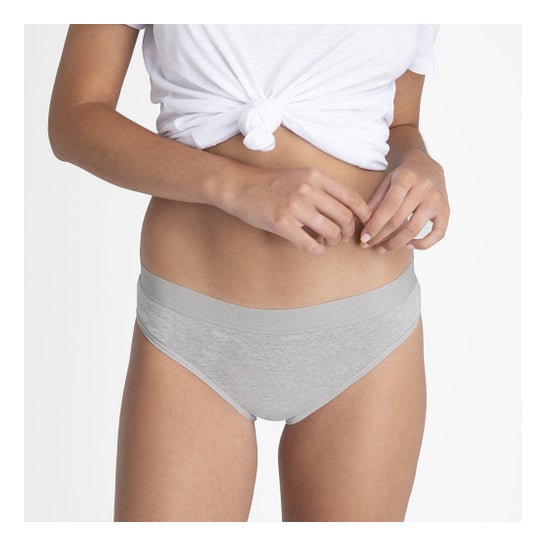 Platanomelón Kiwitas Braguitas Menstruales Classic Sporty L Grey