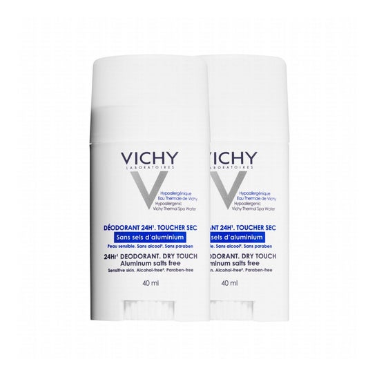 Vichy Deodorant Saltless Aluminium Bar 2 X 40Ml