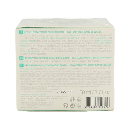 Natura Siberica Crema Facial de Día Hidratación Intensiva Blanc de Blancs 50 ml