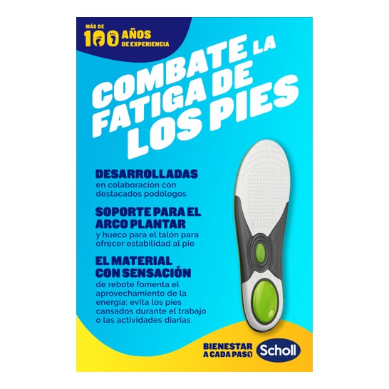 Scholl LiquiFlex Plantillas Uso Diario Talla S 1 Par