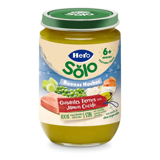 Hero Solo Good Night Peas Ham +6M 190 g