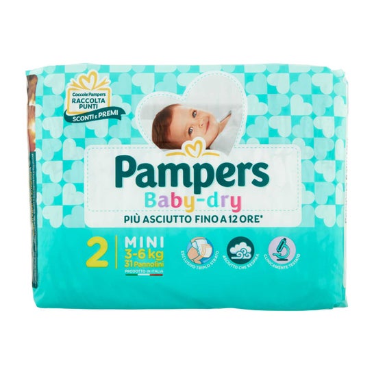 Pampers Baby Dry Pannolini Taglia 2 Mini 31 Unità
