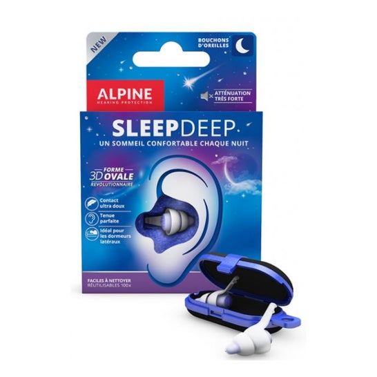 Tappi per le orecchie Alpine Sleepdeep 3D 1ut