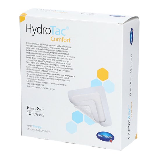 Hydrotac Comfort Apósitos Adhesivos 8x8cm 10uds